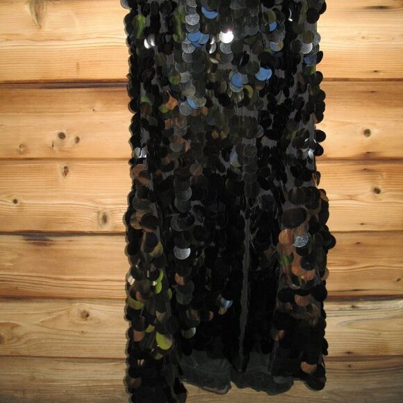 Mac Duggal 5959 Sleeveless Disc Sequin Gown Dress - Picture 9 of 13